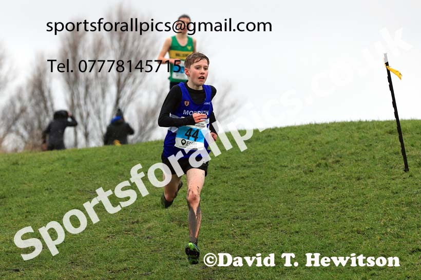 Boys under-13s 2023 North Eastern Cross Country Champs., Temple Park, South Shields. Photo: David T. Hewitson/Sports for All Pics